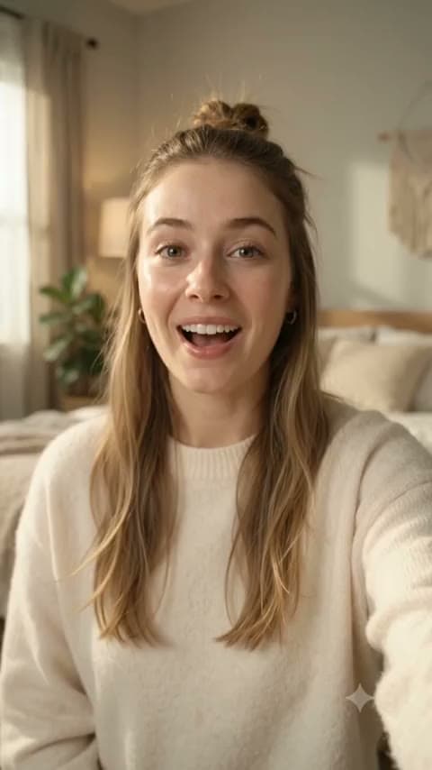 Customer video demo of face serum — shoppable UGC video widget